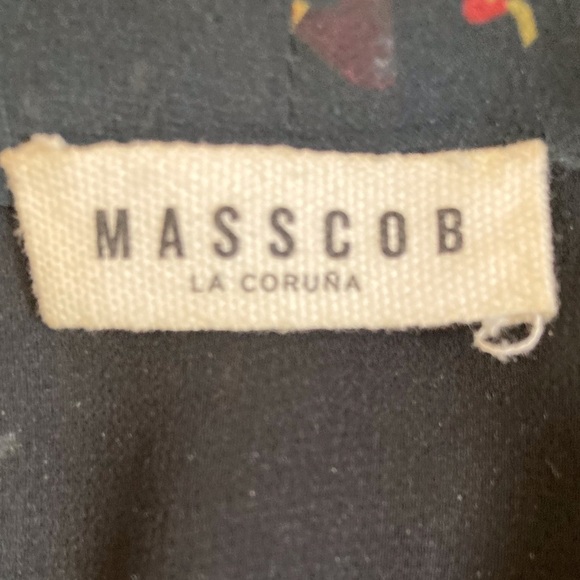 Masscob Floral Print Silk Ruffle Dress Whimsigoth Size XS - Picture 3 of 10